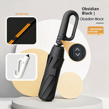 ☔ One-Touch Open, Windproof & Sturdy – Compact Automatic Umbrella. 50% Off. UK Stock
