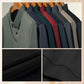 ❄️Promoção de inverno com 50% de desconto 🔥Camisa falsa de duas peças com lapela listrada