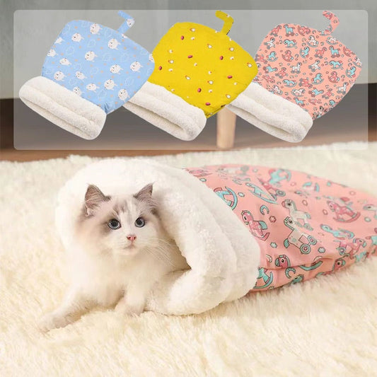 🐾 Ninho aconchegante para cães e gatos – em peluche e lavável à máquina; perfeito para o conforto e bem-estar do seu animal de estimação ✨