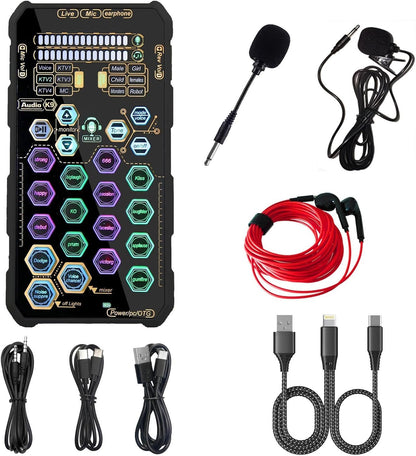 🌞 Poupanças de primavera: 50% de desconto🔥 Placa de som portátil (modificador de voz) – Efeitos multifuncionais + redução de ruído – Transmita a partir de qualquer lugar!