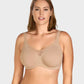 🏆 💐Soutien feminino elegante, transparente e com cobertura total, tamanho plus size