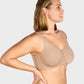 🏆 💐Soutien feminino elegante, transparente e com cobertura total, tamanho plus size