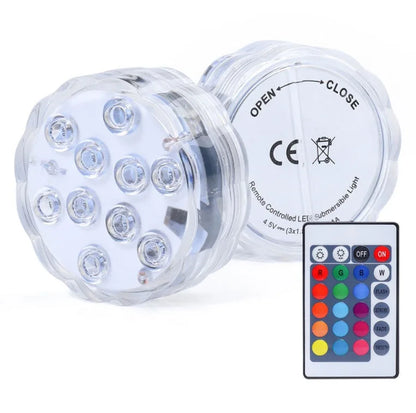 ⏳ÚLTIMO DIA DE PROMOÇÃO: 50% DE DESCONTO!!📢Luzes LED subaquáticas (com controle remoto sem fio)