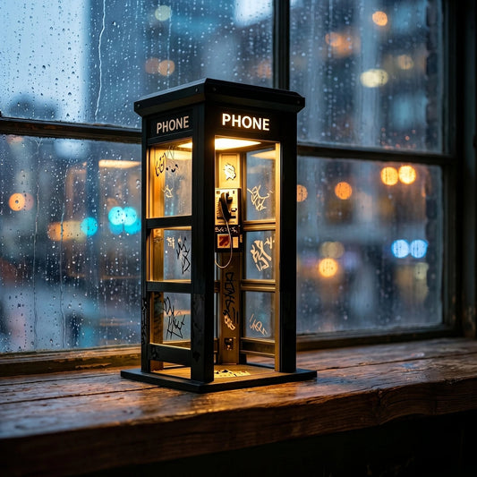 📞50% DE DESCONTO AGORA✨Lâmpada decorativa em forma de cabine telefónica vintage