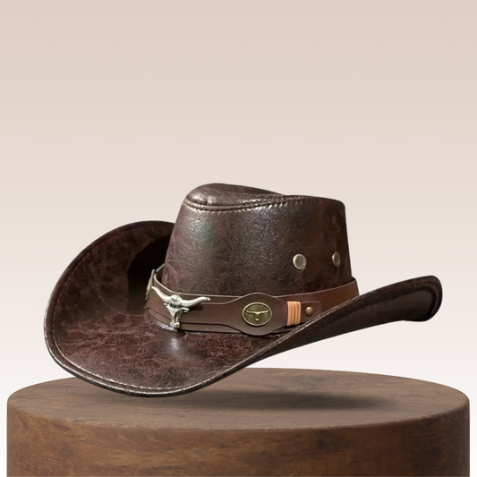 📢📢50% DESCONTO AGORA!!!⏰Chapéu de cowboy respirável com proteção solar