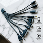 Cabo de carregamento USB universal 10 em 1