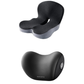 💎 60% DE DESCONTO! 💎 Almofada antiderrapante de espuma viscoelástica – Alívio da ciática, malha respirável e ajuste universal para carro, escritório e cadeira de rodas