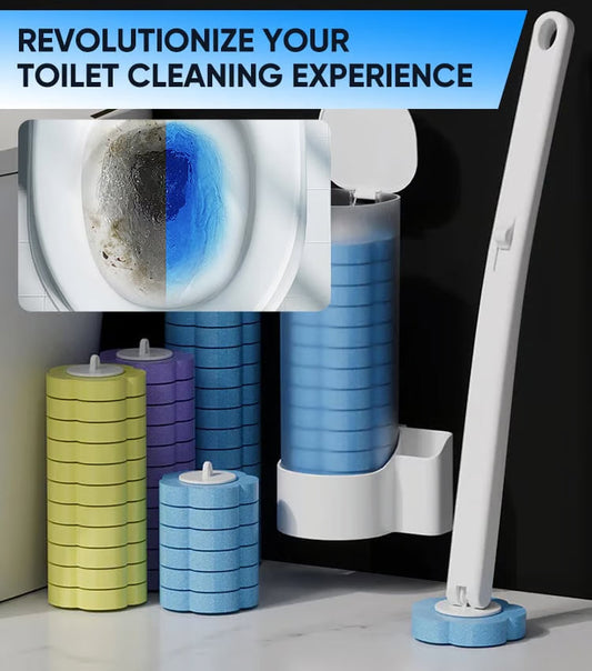 🚽Acessório de limpeza sem contacto🧽Ferramenta descartável para limpeza de sanitas💦