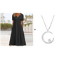 🌷50% de desconto na primavera🌷Vestidos longos de manga curta com decote em V para mulher