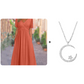🌷50% de desconto na primavera🌷Vestidos longos de manga curta com decote em V para mulher