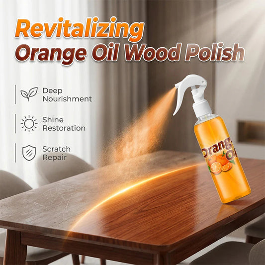 Spray para pavimentos de madeira com cera de abelha ScratchErase – Limpa, devolve o brilho e remove riscos
