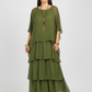 💎 -50% OFERTA LIMITADA! 💎 Vestido Maxi Artístico – Corte Largo, Design Batwing e Elegância Fluida