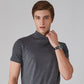 🆒40% DE DESCONTO👕Camiseta masculina de gola alta e corte justo⚡