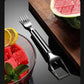 🍉 Compre 1 e ganhe 3 grátis - ✨Cortador de fruta e garfo 2 em 1 – Para servir fruta de forma rápida e fácil!🍓