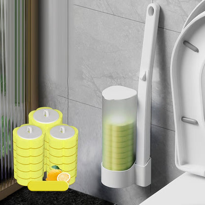 🚽Acessório de limpeza sem contacto🧽Ferramenta descartável para limpeza de sanitas💦