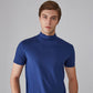 🆒40% DE DESCONTO👕Camiseta masculina de gola alta e corte justo⚡
