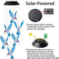 🦋Dê um toque especial ao seu jardim✨Sinos de vento solares com desenhos criativos de pássaros