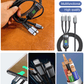 🔋Compre 2 e ganhe 1 GRÁTIS🟔 Cabo de dados 3 em 1 transparente, luminoso e com carregamento super rápido