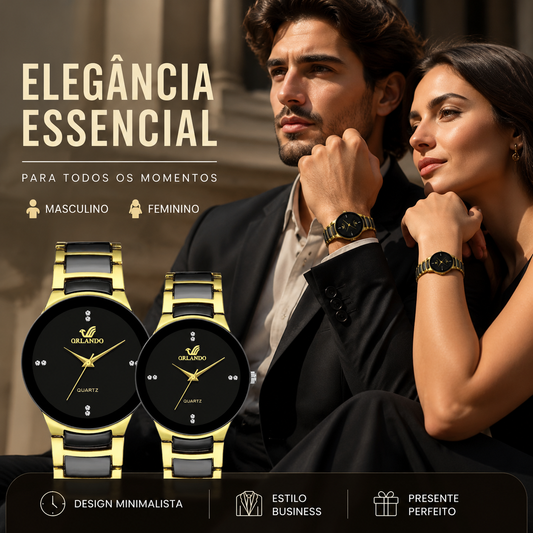 Relógio de quartzo para uso profissional e casual