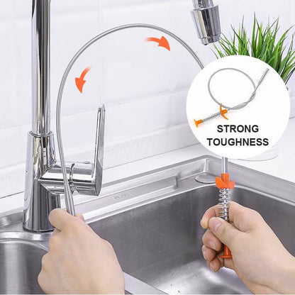 🚰🔧 Desentupa rapidamente os lavatórios da cozinha! Gancho para limpeza de esgotos, ataca os entupimentos com precisão💪🛡️