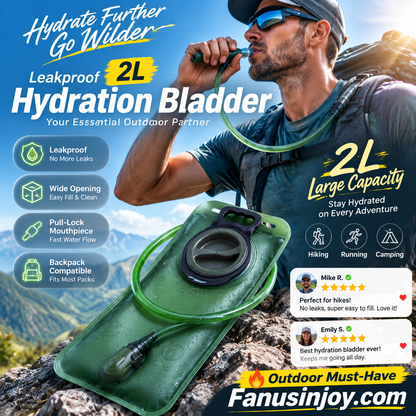 🔥Desconto surpresa de 50%! 🏕️Hidrate-se a qualquer hora e em qualquer lugar! 💦Reservatório de hidratação de 2L com mangueira de engate rápido