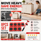 🎁Novidade para 2026 com 50% de desconto💥Sistema de Movimentação de Móveis – levante e deslize cargas até 360 kg, rotação de 360° e bases que protegem o pavimento. Mova móveis pesados facilmente, sozinho! 🛡️💪