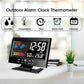 🌡️ ✨ Estação meteorológica digital LED - Monitor de temperatura e humidade com previsão meteorológica e despertador de mesa 📊⏰