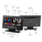 🌡️ ✨ Estação meteorológica digital LED - Monitor de temperatura e humidade com previsão meteorológica e despertador de mesa 📊⏰