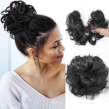 👱‍♀️ 50% DESCONTO! ✨ Coque Lateral Despojado – Aplique de Cabelo para Penteado Volumoso – Estilo prático em 10 segundos, fixação segura que dura o dia todo, fibra premium resistente ao calor (até 160°C) e superleve (apenas 90g) – 3 formas de usar 🎀