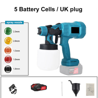 🔫 50% OFF NOW! ⏳ Wireless Electric Paint Sprayer – Rechargeable, 3 spray patterns & ideal for furniture, walls or DIY projects – fast & even coverage 🎨