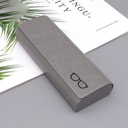 Estojo minimalista para óculos em couro rígido