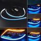 2 peças/luz de sinalização automóvel flexível tipo fluxo LED🔥