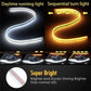 2 peças/luz de sinalização automóvel flexível tipo fluxo LED🔥