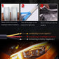 2 peças/luz de sinalização automóvel flexível tipo fluxo LED🔥