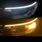 2 peças/luz de sinalização automóvel flexível tipo fluxo LED🔥