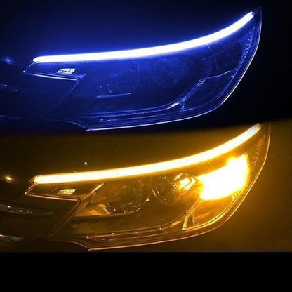 2 peças/luz de sinalização automóvel flexível tipo fluxo LED🔥