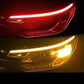 2 peças/luz de sinalização automóvel flexível tipo fluxo LED🔥