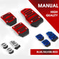 ✨Kit de Capas Antiderrapantes para Pedais de Carro | Superfície de borracha antiderrapante, fixação por parafusos sem necessidade de furar | Modelos Manual (3 peças) e Automático (2 peças) | Vermelho, Azul, Prateado