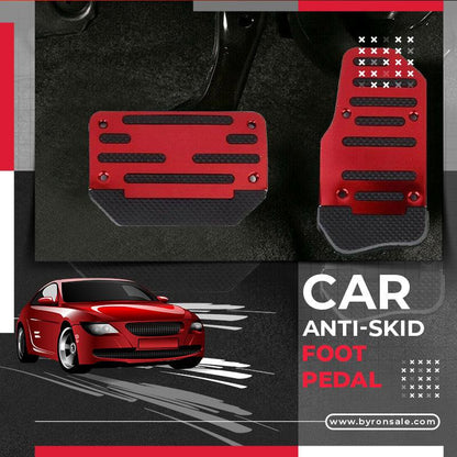 ✨Kit de Capas Antiderrapantes para Pedais de Carro | Superfície de borracha antiderrapante, fixação por parafusos sem necessidade de furar | Modelos Manual (3 peças) e Automático (2 peças) | Vermelho, Azul, Prateado