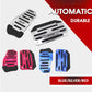✨Kit de Capas Antiderrapantes para Pedais de Carro | Superfície de borracha antiderrapante, fixação por parafusos sem necessidade de furar | Modelos Manual (3 peças) e Automático (2 peças) | Vermelho, Azul, Prateado