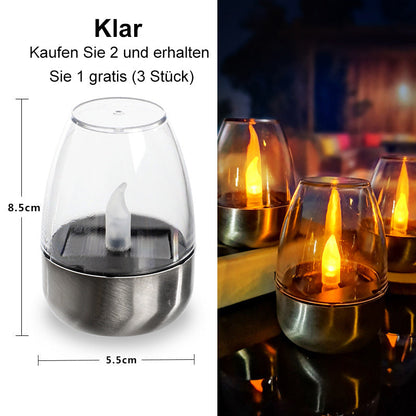 🥳 PROMOÇÃO 2026! Velas solares com chama tremeluzente realista. Acendem automaticamente à noite (6-8h), são à prova de água e sem fios. Perfeitas para criar ambiente no jardim! ✅🌙