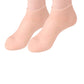 Máscara hidratante para os pés, meias esfoliantes em silicone, meias protetoras para a praia.