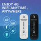 🎉 ÚLTIMO DIA DE PROMOÇÃO – 60% DE DESCONTO! 🔥 Router WiFi USB 4G LTE – 150 Mbps, hotspot para 10 utilizadores, SIM global desbloqueado e plug-and-play ⚡