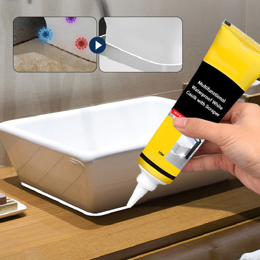 💥Calafetagem branca multifuncional à prova de água com raspador