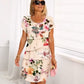 🔥Sucesso de Vendas! 50% de desconto🔥🌸Especial Verão🌸 Vestido Cascata com Estampado Floral Multicolor