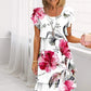 🔥Sucesso de Vendas! 50% de desconto🔥🌸Especial Verão🌸 Vestido Cascata com Estampado Floral Multicolor