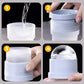 Molde portátil de silicone para bolas de gelo ❄️