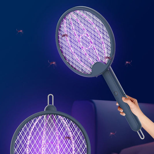 🔥Ofertas de Verão🔥Mata-moscas elétrico 2 em 1