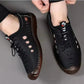 🎉Sapatos de caminhada com biqueira aberta em couro macio🎉 - Compre 2 e ganhe envio gratuito