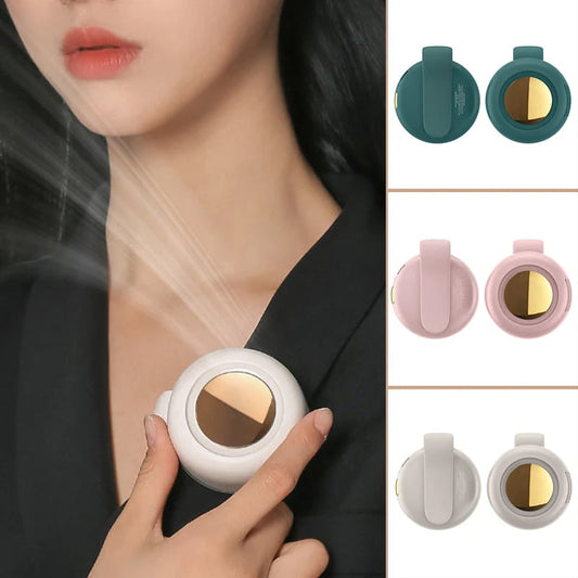 🎁Grandes Promoções de Verão – 50% de desconto⏳Ventoinha de colar com clipe para a cintura «Small Whirlwind»🌬️❄️